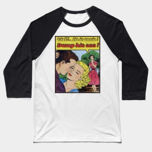 Funny Retro Romance Comic Baseball T-Shirt